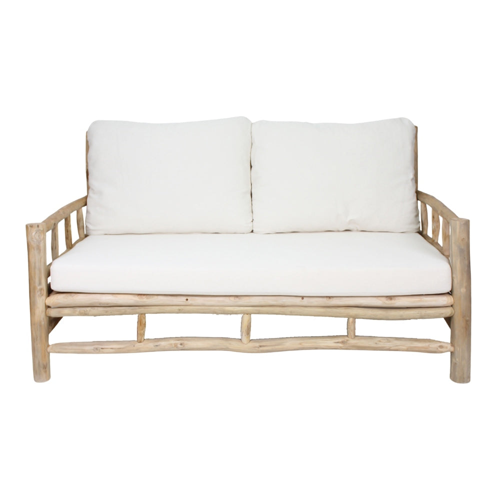 Banco de madera tropical con cojines Albireo
