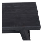 Banco de pino reciclado negro Tarazed