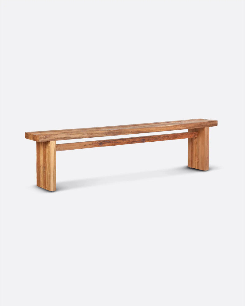 Banco de teca reciclada Rail