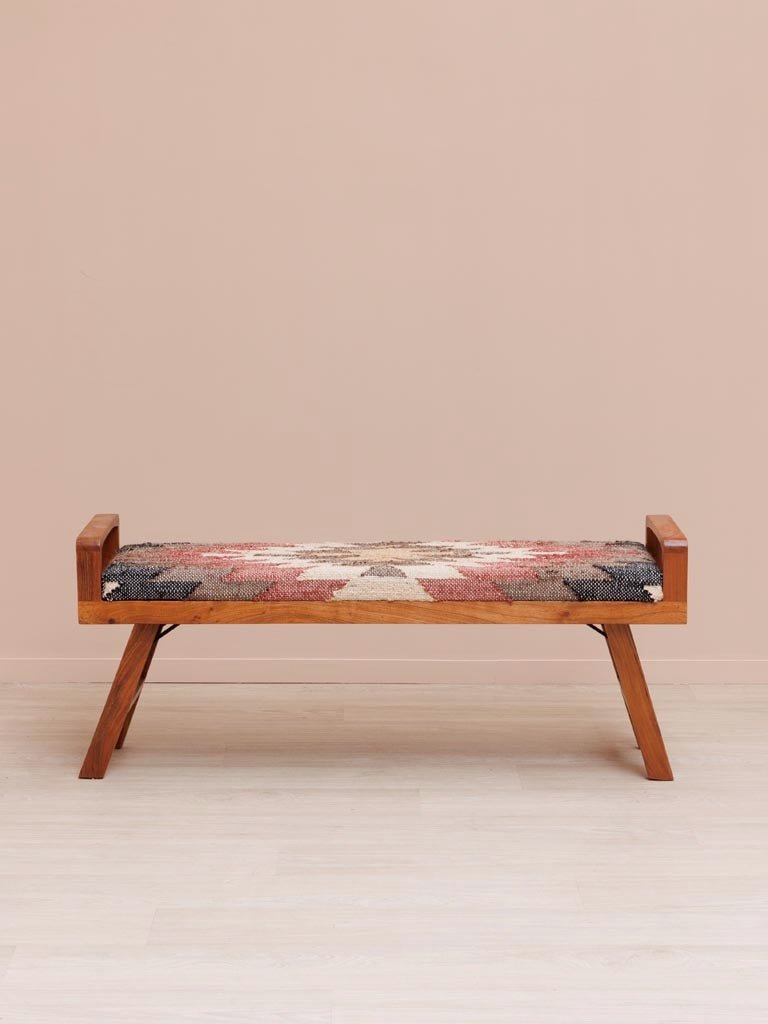 Banco Kilim - #pino_y_jacaranda#