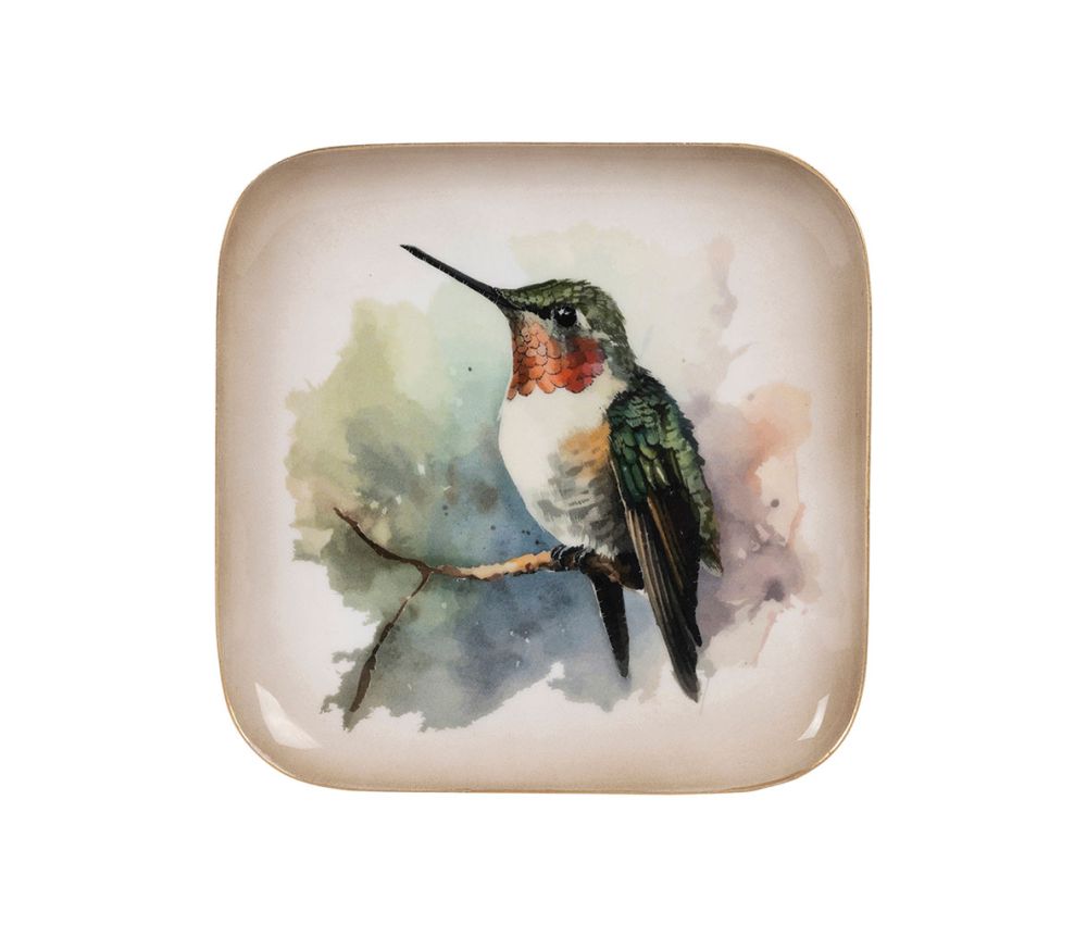 Bandeja Cuadrada Colibrí - pino_y_jacaranda