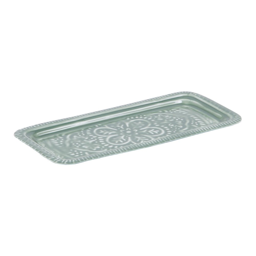 Bandeja Rectangular de Metal Mandala - pino_y_jacaranda