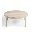 Mesa de centro de aluminio y porcelánico grande Ares