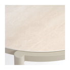 Mesa de centro de aluminio y porcelánico grande Ares