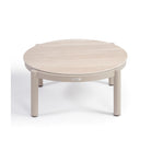 Mesa de centro de aluminio y porcelánico pequeña Cedeira