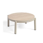 Mesa de centro de aluminio y porcelánico pequeña Cedeira