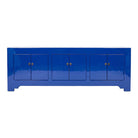 Cómoda azul de olmo con 6 puertas Zhuan