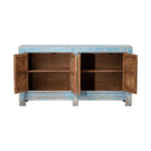 Cómoda azul de olmo con 4 puertas Zhuzhen