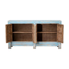 Cómoda azul de olmo con 4 puertas Kaizhen