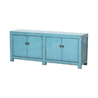 Piecero azul de olmo con 4 puertas Mingyu