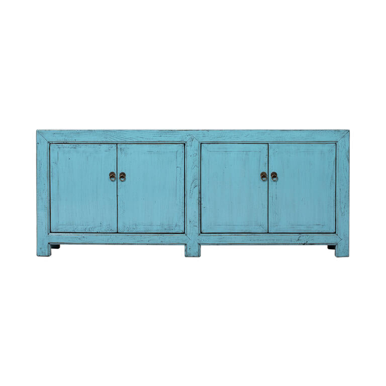Piecero azul de olmo con 4 puertas Mingyu