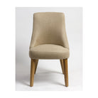 Silla de roble y lino beige Salares