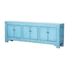 Cómoda azul de pino con 6 puertas Yafeng