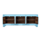 Cómoda azul de pino con 6 puertas Yafeng
