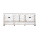 Cómoda antigua blanca de olmo con 6 puertas Yunzhen