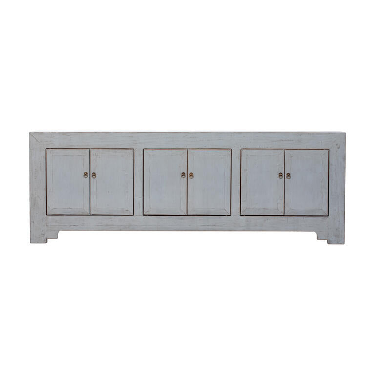 Cómoda gris de olmo con 6 puertas Lebai
