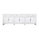 Cómoda blanca de pino con 6 cajones y 6 puertas Huajin