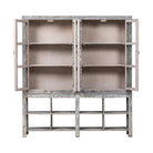 Vitrina gris de pino con 4 puertas Guadalope