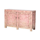 Cómoda antigua rosa de pino con 2 puertas Mingrui
