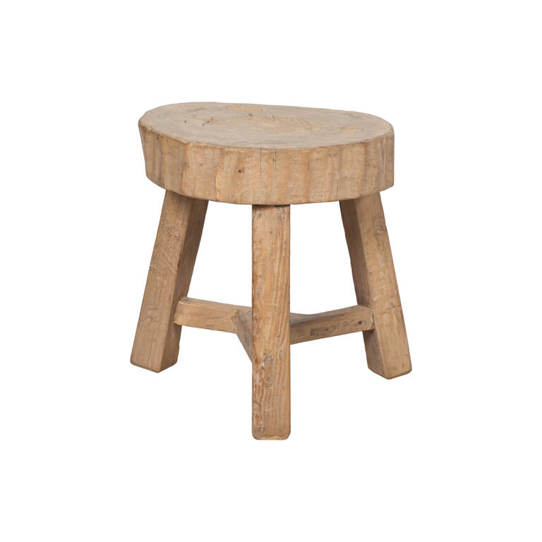 Mesa auxiliar natural de olmo Shuya