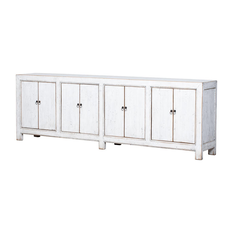 Cómoda blanca de pino con 8 puertas Wenzhu