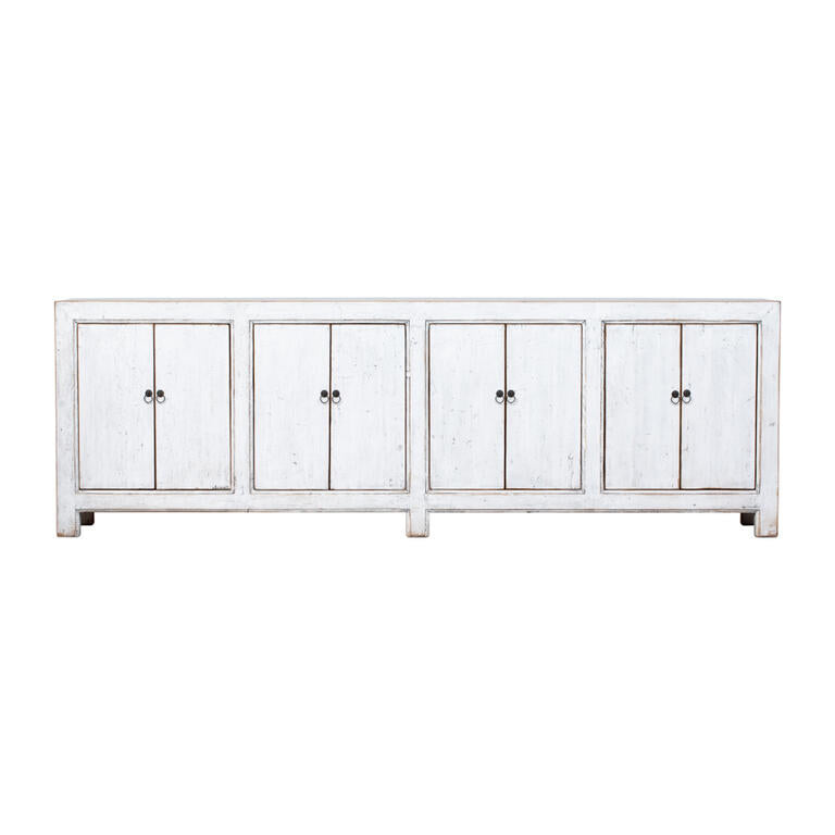 Cómoda blanca de pino con 8 puertas Wenzhu