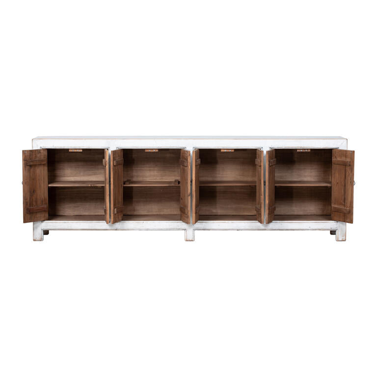 Cómoda blanca de pino con 8 puertas Wenzhu