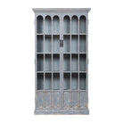 Vitrina gris de pino con 2 puertas Cega