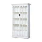 Vitrina blanca de pino con 2 puertas Voltoya