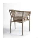 Silla de comedor de exterior de cuerda y aluminio Betanzos