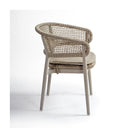 Silla de comedor de exterior de cuerda y aluminio Betanzos