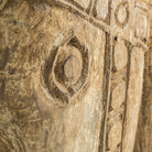 Busto de caballo de madera envejecida Skyros