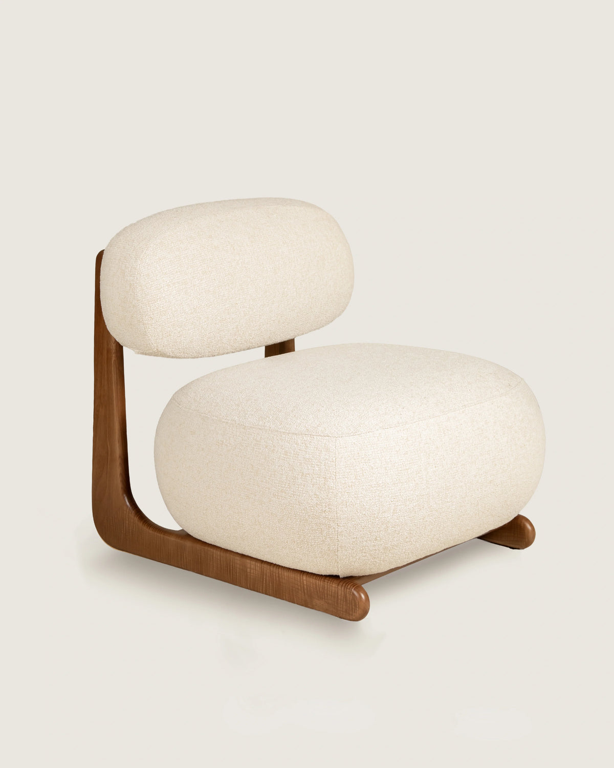 Butaca Mare Nogal Dolmen Creme