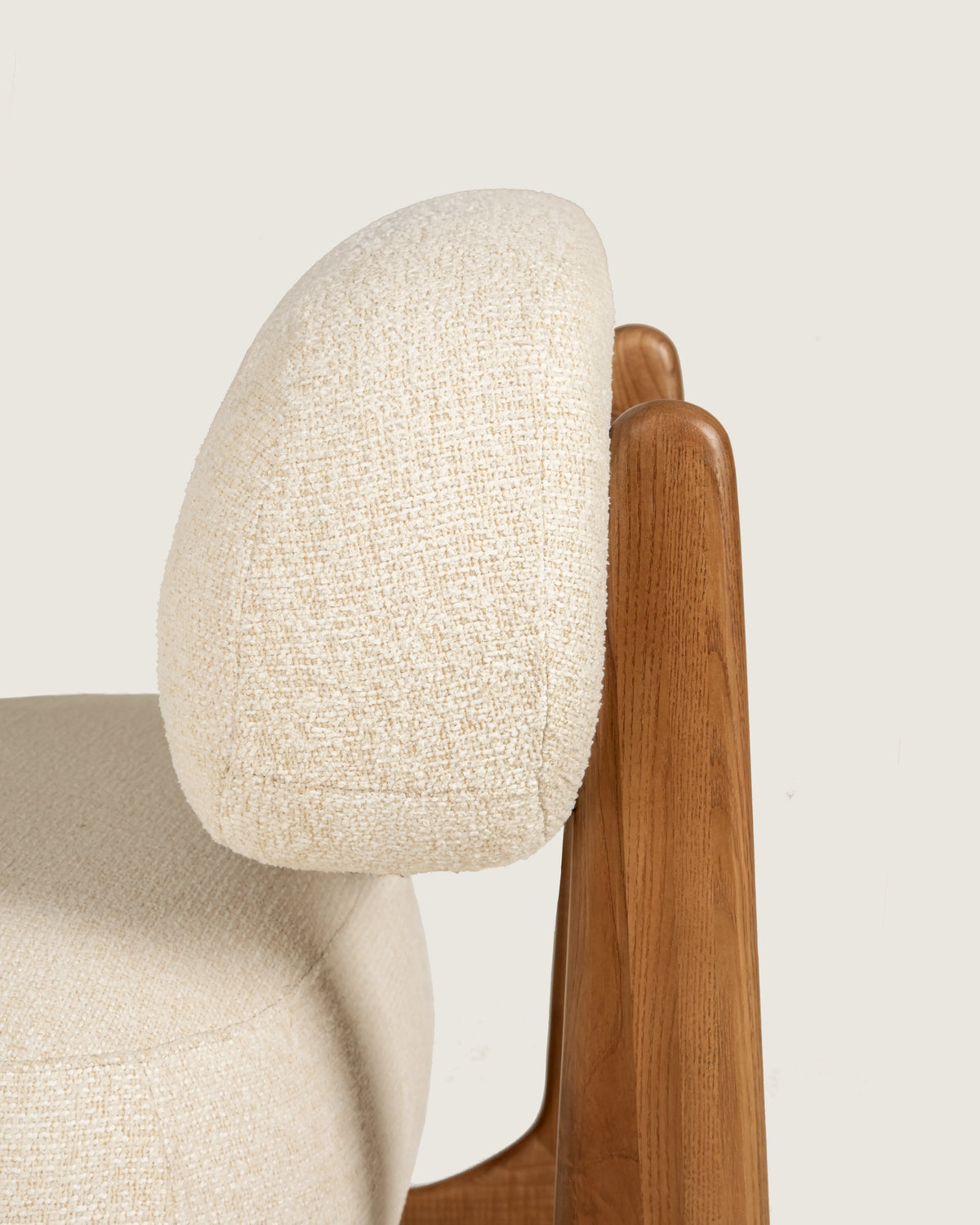 Butaca Mare Nogal Dolmen Creme