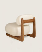 Butaca Mare Nogal Dolmen Creme