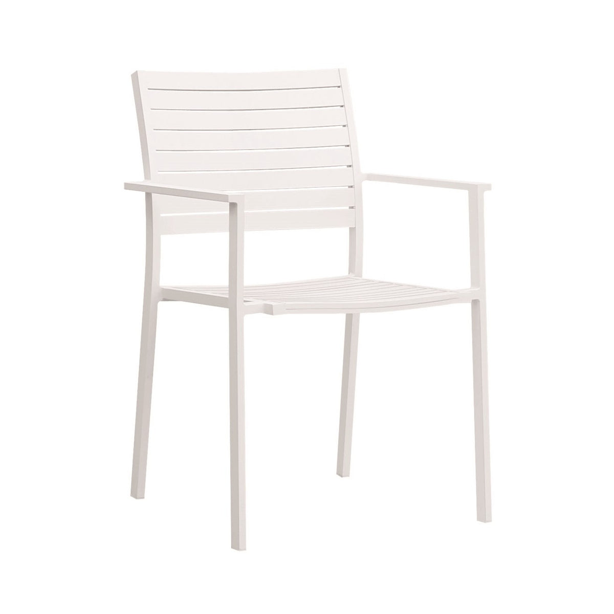 Set de 2 sillones de aluminio blanco Parauta