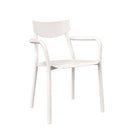Set de 2 sillones de aluminio blanco Júzcar