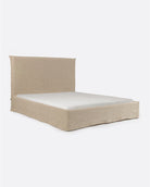 Cama con funda de lino Beethoven