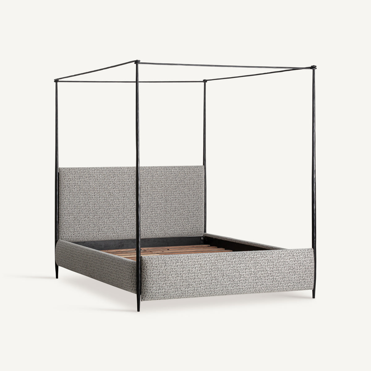 Cama de hierro con dosel Varques