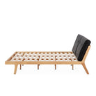 Cama de madera y piel sintética Óbidos