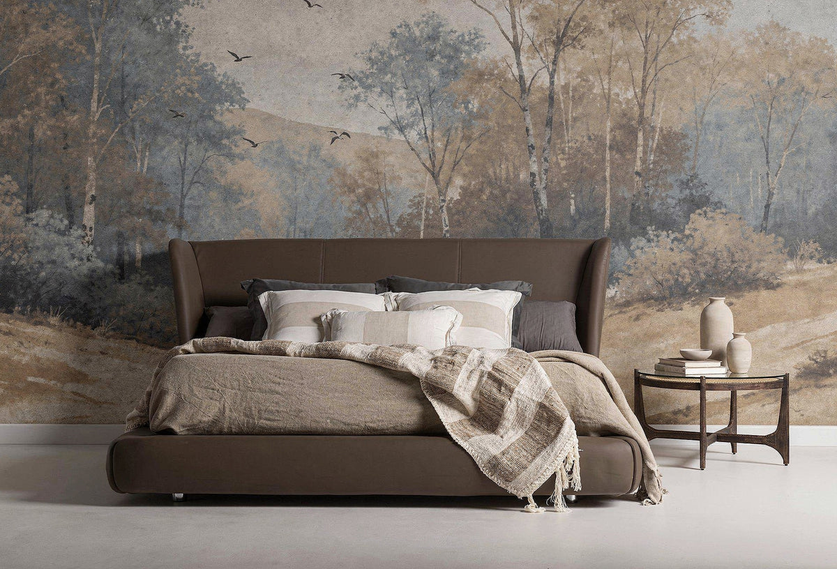 Cama de piel marrón Biniparratx