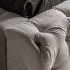 Cama tapizada beige Alcaufar
