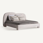 Cama tapizada beige Llucalcari