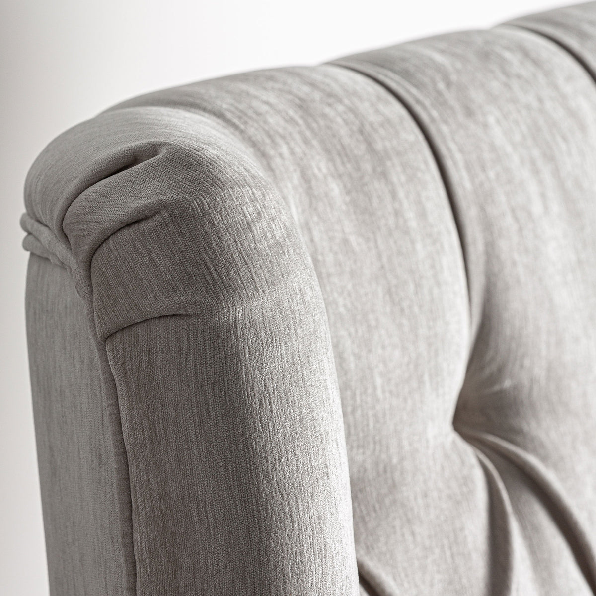 Cama tapizada gris Binigaus