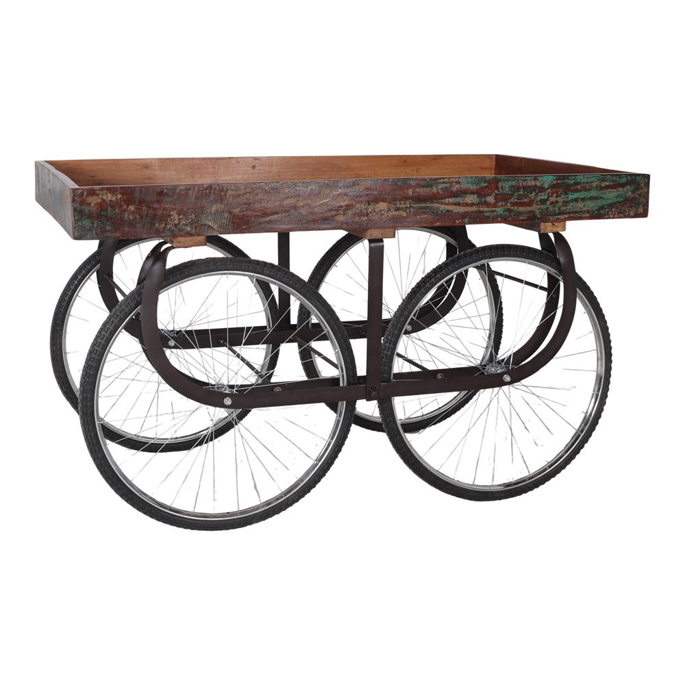 Carro de madera con ruedas de bicicleta Lyra