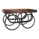 Carro de madera con ruedas de bicicleta Lyra