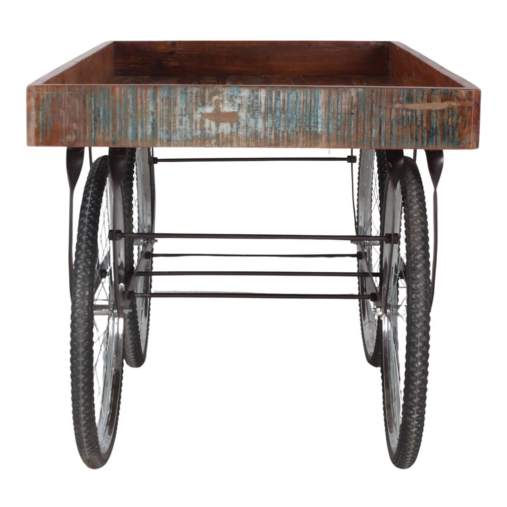 Carro de madera con ruedas de bicicleta Lyra