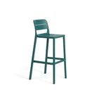 Taburete alto de resina Cassia Nardi – Azul maya