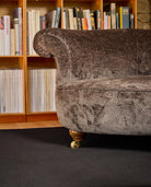 Alfombra redonda de lana Castor