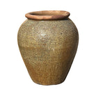 Tinaja marrón de barro cocido Colombres